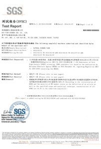 Min Yuen Certification Reach Test Report